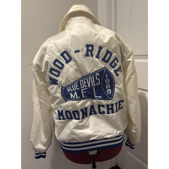 Vintage Varsity Jacket, M, Blue Devils, Moonachie NJ 1989 - Picture 2 of 11